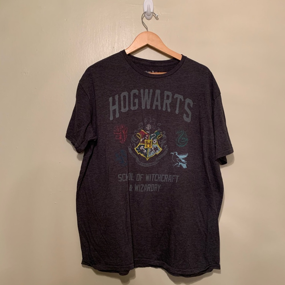 Harry Potter Hogwarts Grey T Shirt